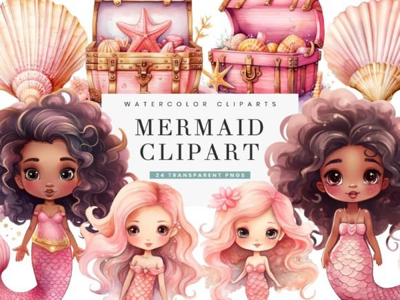 Download Watercolor Little Mermaid Clipart - Mermaid clipart Collection