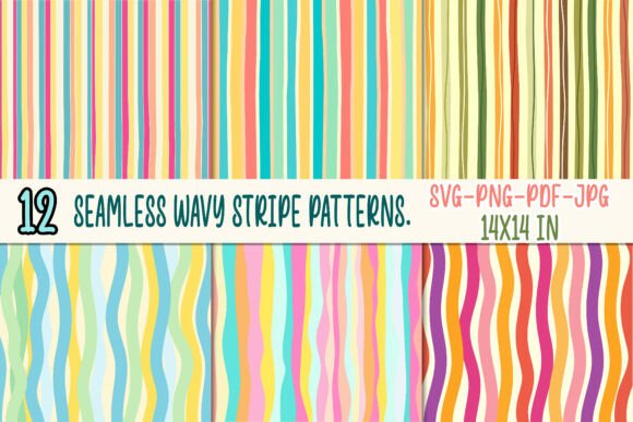 Download Seamless Wavy Stripe Patterns Svg - Wavy Collection