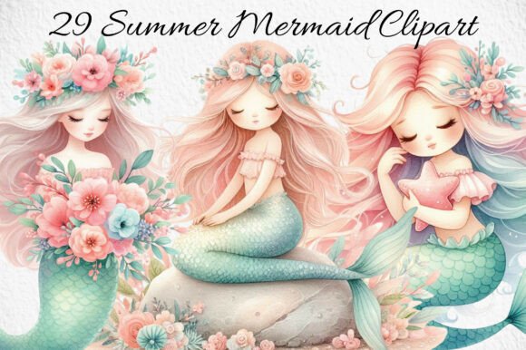 Download Summer Mermaid Clipart - Premium Resources