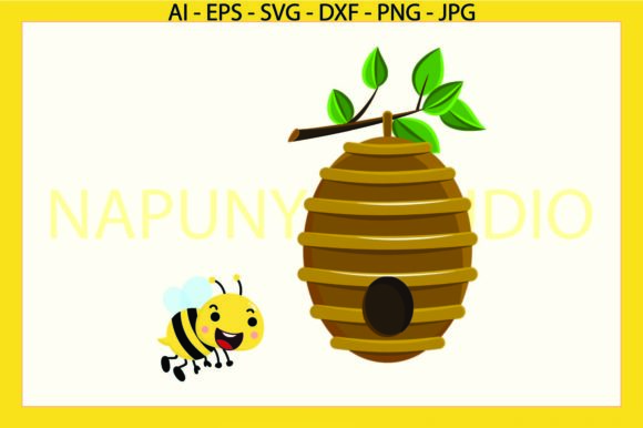Download Bee Hive Svg | Animals | Spring - Bee hive Collection