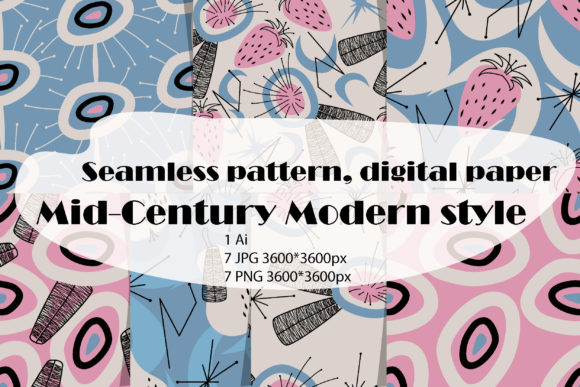 Download Vintage Retro Patterns Digital Paper PNG - Retro patterns Collection