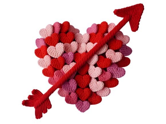 Download Latch Hook Yarn Love Valentine PNG. - Love valentine png Collection