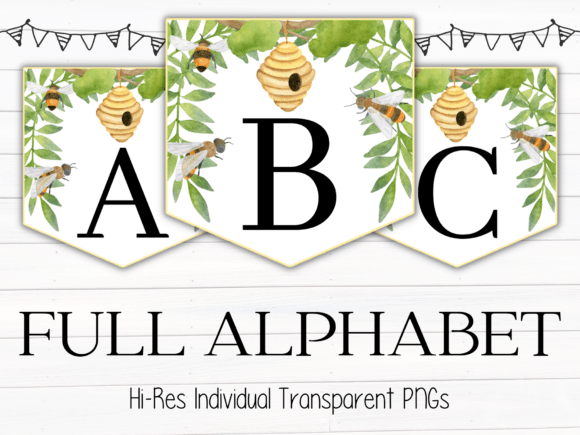 Download Bee Hive Vine Alphabet Letter Banner PNG - Bee hive Collection