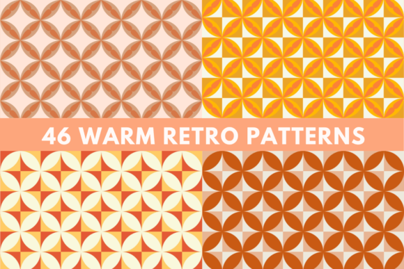 Download 46 Warm Retro Patterns - Retro patterns Collection